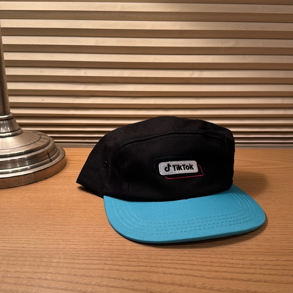 TikTok Branded Flat Brim Cap